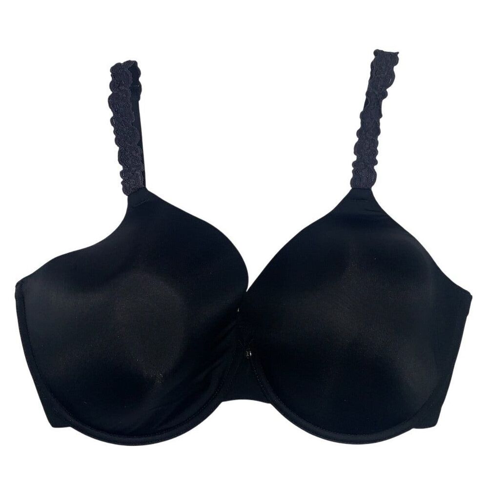 Natori Women's 34G Black Bra with Lace Straps Contour Cups